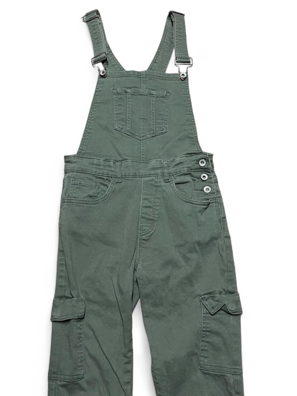 Forever 21 Green Cargo Utility Overalls Women’s Size Small Outdoor Gardening